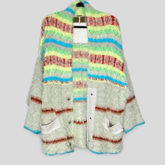 Free People Oversized Cozy Fair Weather Cardigan - Picture 9 of 16